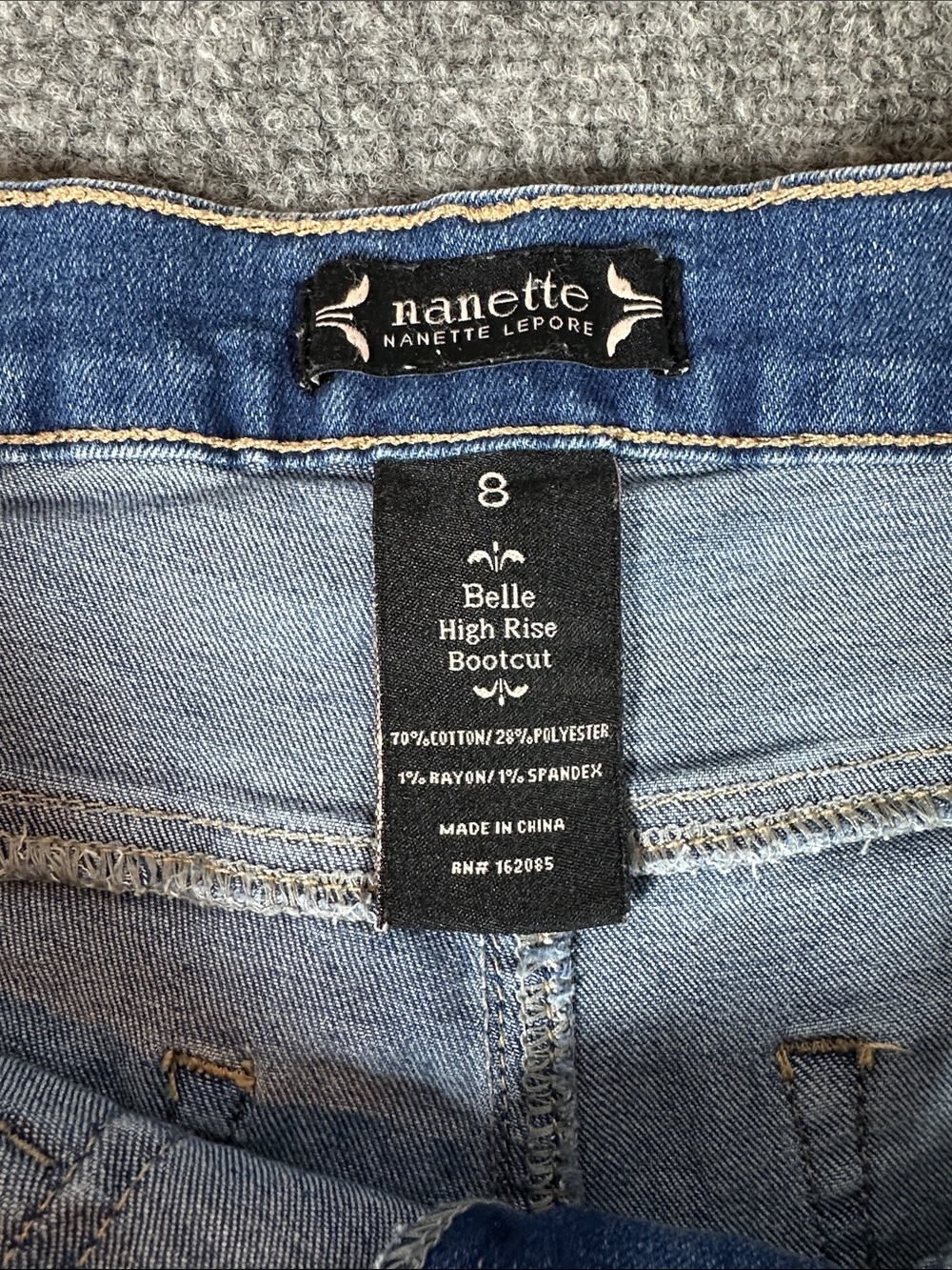 Nanette Lepore Belle High Rise Bootcut Jeans Women’s Size 8 - Picture 3 of 6